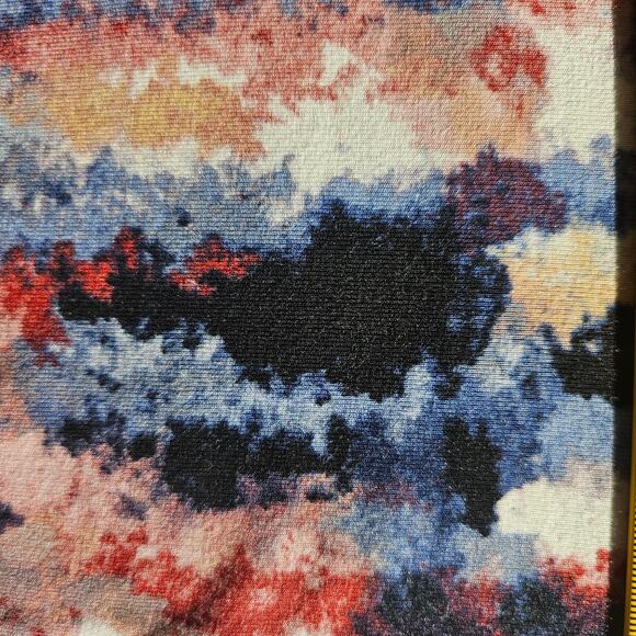 Philosophy Size Sm Abstract Print Asymmetrical Hem Tunic Top Multicolor Stretch - Picture 8 of 9